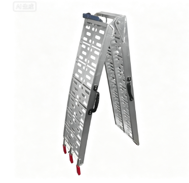 Folding aluminum loading ramp for motorcycle ATV, heavy‑duty portable foldable ramp
